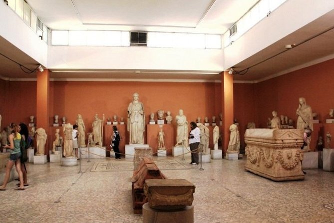 Colorful local produce and crafts at Heraklion market streets